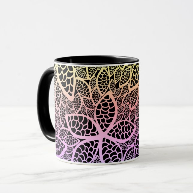 Floral Rainbow Mug (Front Left)