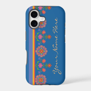 Floral Rangoli Border Blue iPhone 5 Xtreme Case