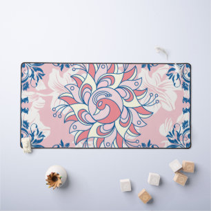 Floral Rangoli Graphic Art, Bright Life Desk Mat