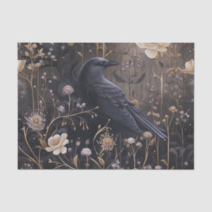 Floral Raven Tissue Paper