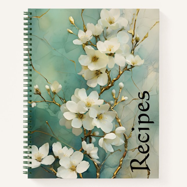 Floral Recipe Notebook (Front)