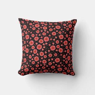 Floral Red Flowers Pattern-23321 Cushion