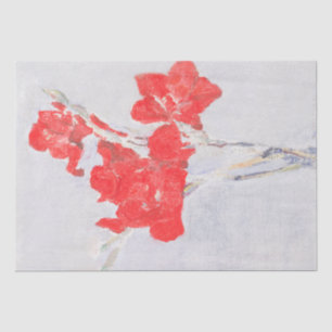 Floral Red Flowers Red Gladioli Decoupage Tissue Paper