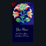 FLORAL Red Green Blue<br><div class="desc">Elegant , artistic vibrant flowers in pink, red, blue, green colours suitable for any special occasion.Whimsical, modern design, easily customisable with your text and initials for wedding ceremony, nuptial announcement, sweet 16 , thank you, gatherings, school graduations, Bat Mitzvah, romantic engagement showers, christmas, holiday , office , family reunions ,...</div>