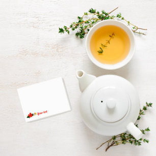 Floral red poppie name notes