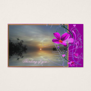 Floral Reflecting Sunshine Gift Tag
