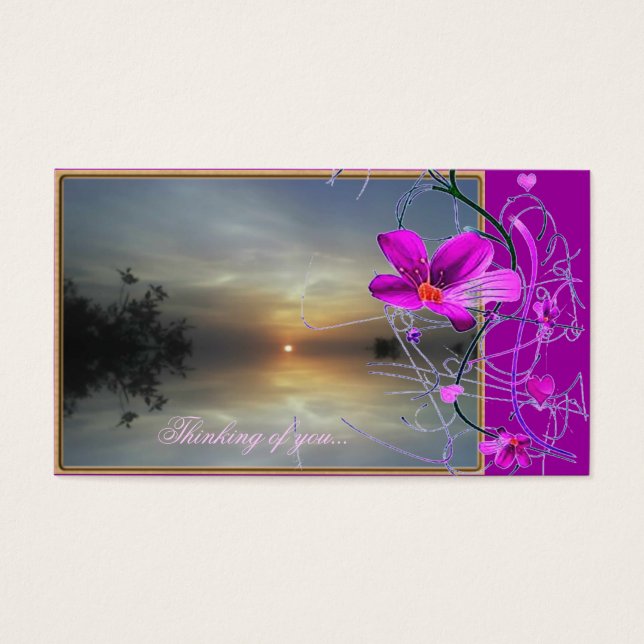 Floral Reflecting Sunshine Gift Tag (Front)