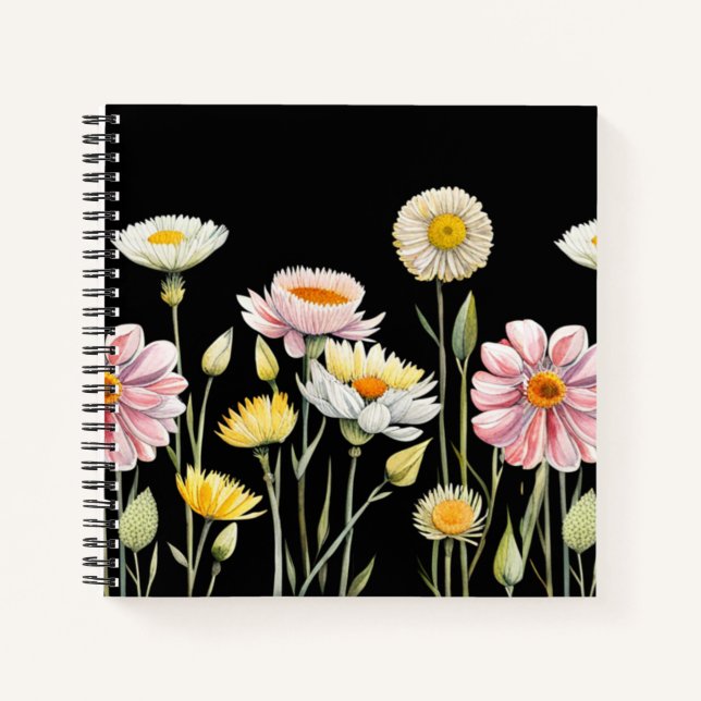 Floral Reflections  Notebook (Front)