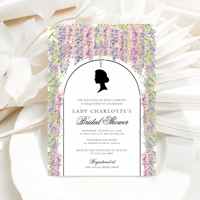 Floral Regency Elegant Bridal Shower Invitation (Creator Uploaded)