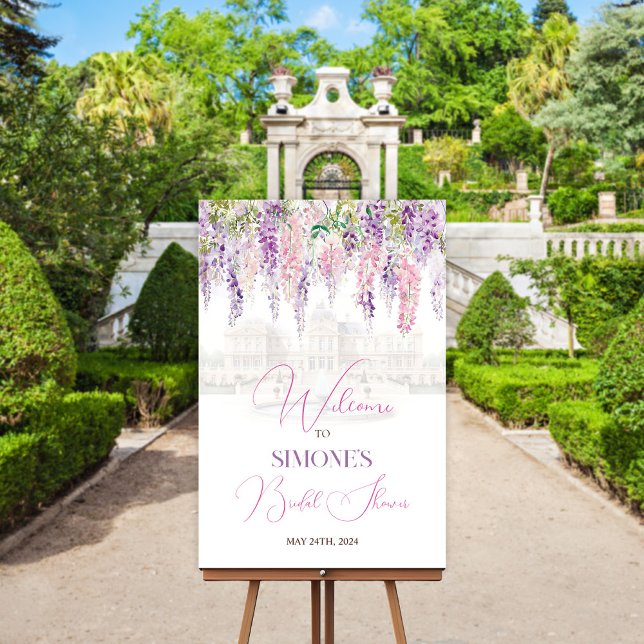 Floral Regency Welcome Sign Poster  (Creator Uploaded)