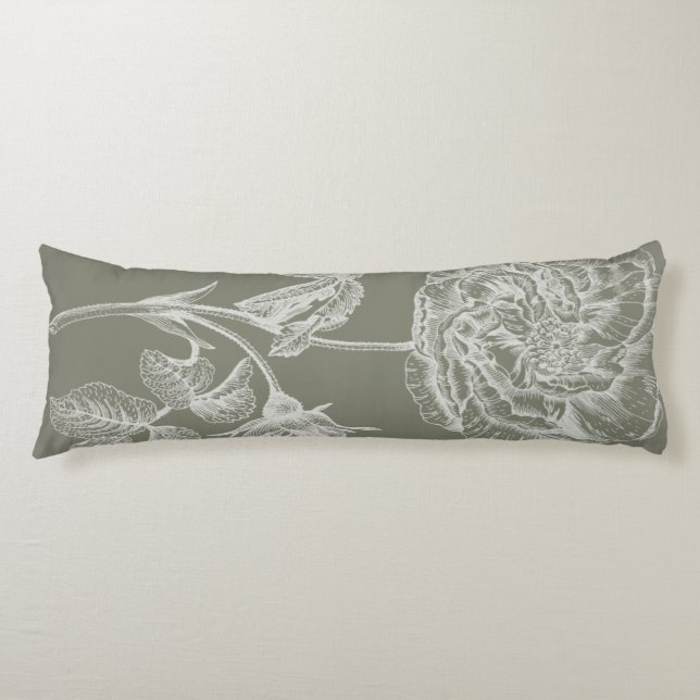 Floral Relief I Body Cushion (Front)