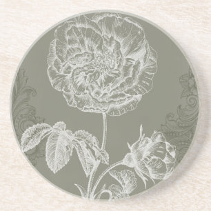Floral Relief I Coaster