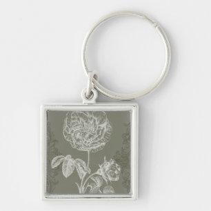 Floral Relief I Key Ring