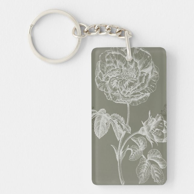 Floral Relief I Key Ring (Front)