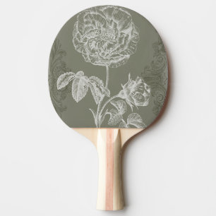 Floral Relief I Ping Pong Paddle