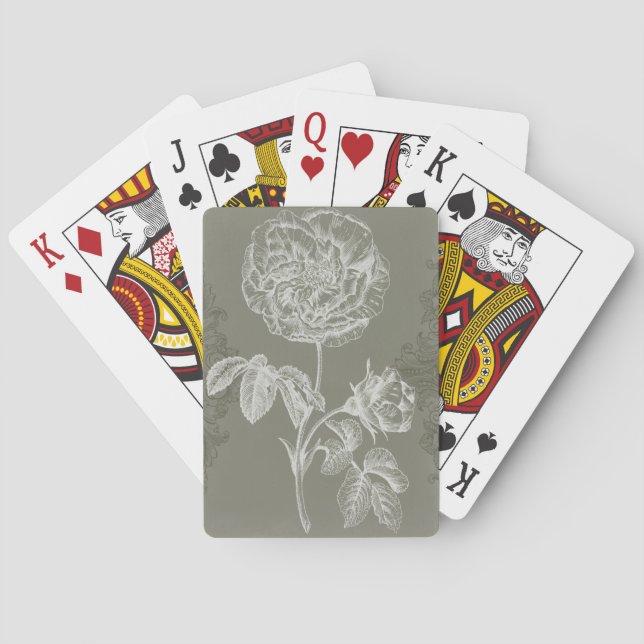 Floral Relief I Playing Cards (Back)
