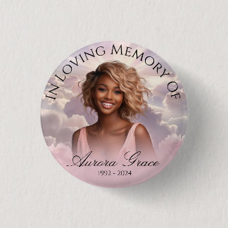 Floral Remembrance Memorial Badge - FLR001