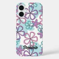 Floral Remix - Retro Flowers with Playful Outlines