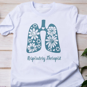 Floral Respiratory Therapist T-Shirt