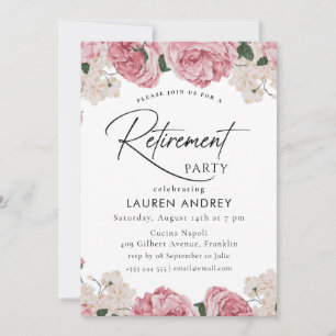 Floral Retirement Party Invitation