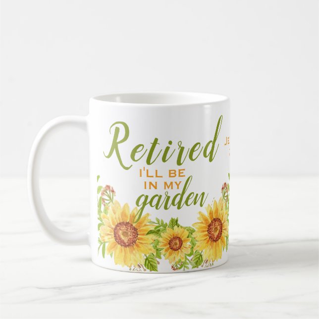 Floral Retirement Quote Mug (Left)