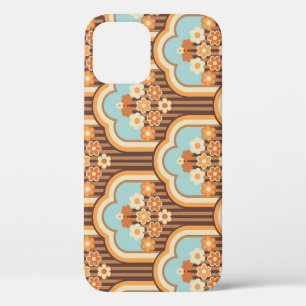 Floral Retro: 70s Wallpaper Revival iPhone 12 Case