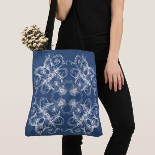 Floral Retro Baroque Style Tote Bag