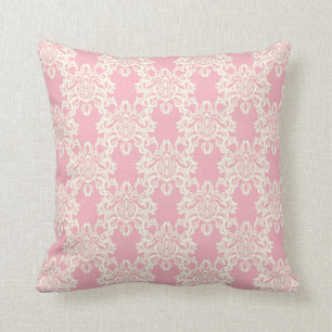 Floral retro damask cushion