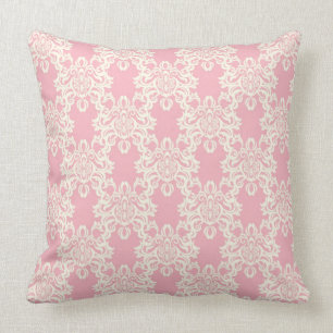 Floral retro damask cushion