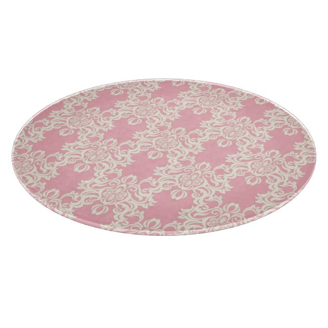 Floral retro damask cutting board (Corner)