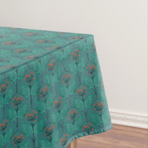 Floral retro pattern in art deco style. tablecloth