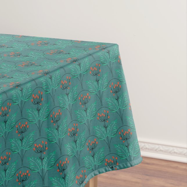 Floral retro pattern in art deco style. tablecloth (In Situ)