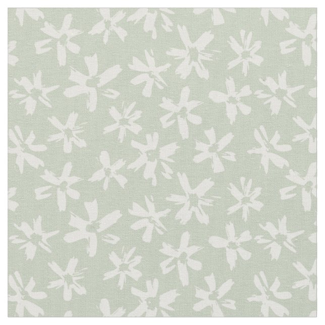 Floral retro pattern in boho style. fabric (Close Up)