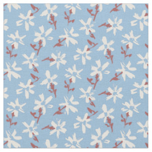 Floral retro pattern in boho style. fabric