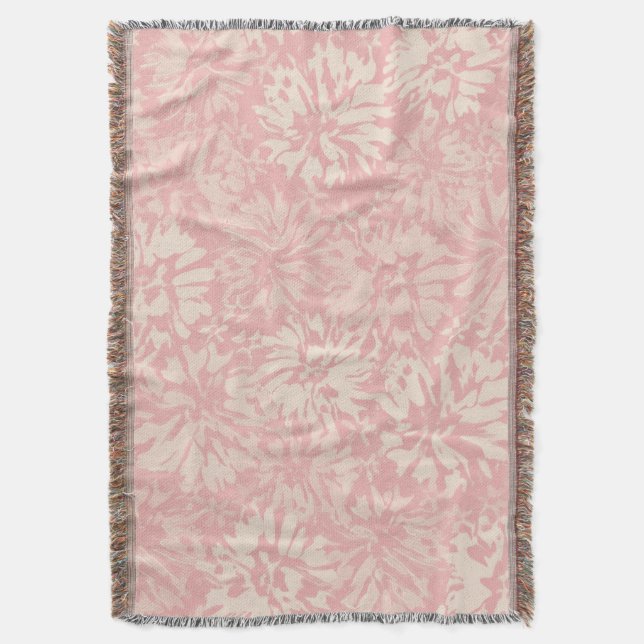 Floral retro pattern in boho style. throw blanket (Front Vertical)