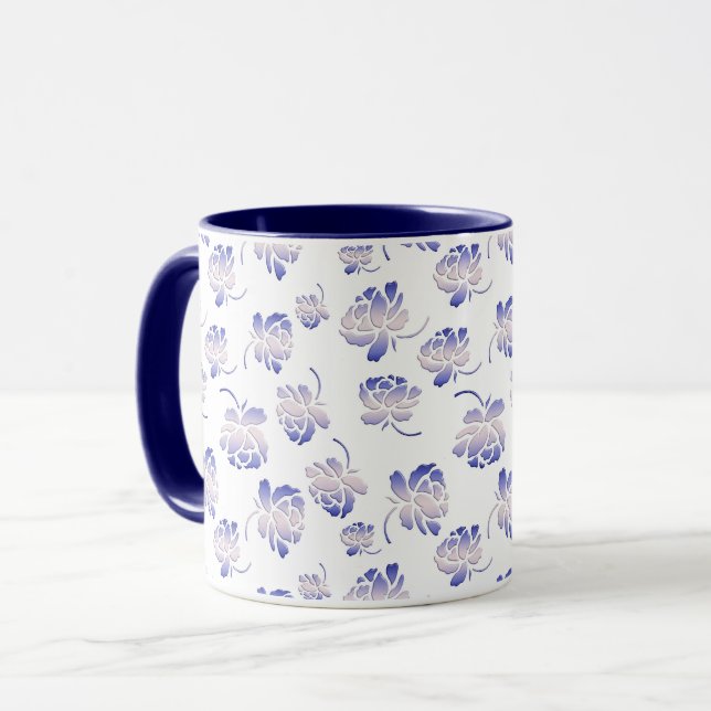 Floral retro pattern. mug (Front Left)