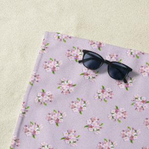 Floral retro spring  pattern. beach towel
