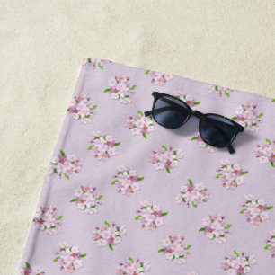 Floral retro spring pattern. beach towel