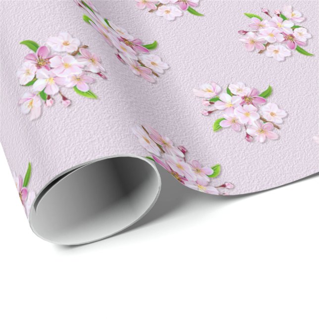 Floral retro spring  pattern. wrapping paper (Roll Corner)