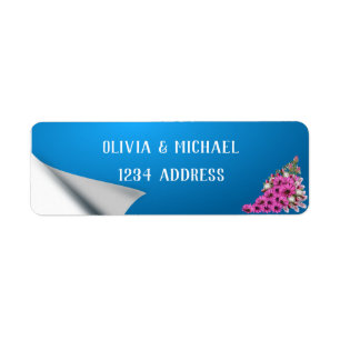 Floral Return Address Label