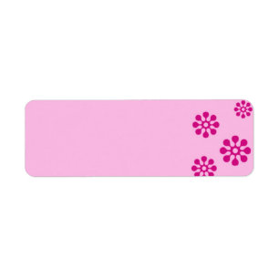 floral return address label