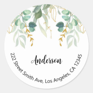 Floral Return Address Labels