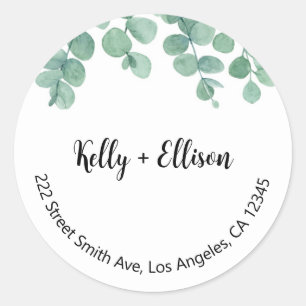 Floral Return Address Labels