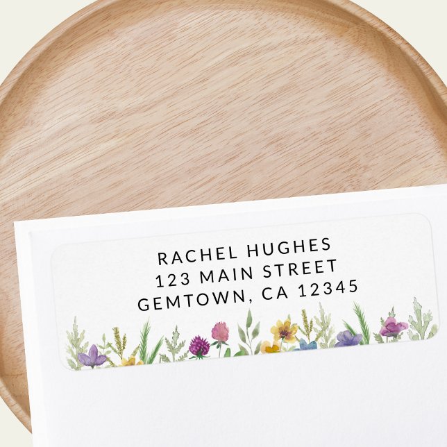 Floral Return Address  Return Address Label (Creator Uploaded)