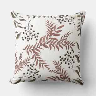 Floral Reversible Pillow Light Tan Marble
