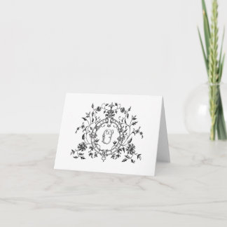 Floral Ring O Note Card