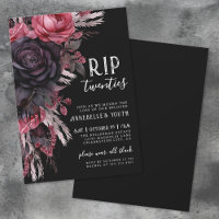 Floral RIP 20s Death To My Youth 30th Birthday