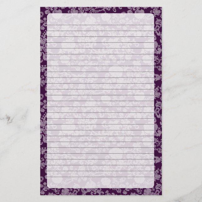 Floral Rococo Wedding, stationery (Front)