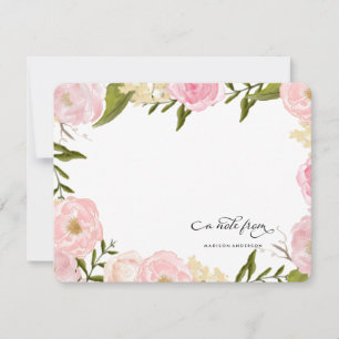 FLORAL ROMANCE Personalised Notecard