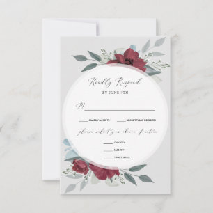 Floral Romance RSVP Card